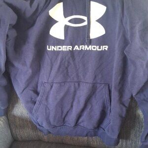MENS UNDER ARMOUR MEDIUM WEIGHT HOODIE SWEATSHIRT - SIZE MEDIUM
